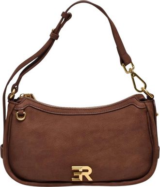 Ermanno Scervino Tassen, Dames, Bruin, ONE Size, Leer, Angelica Schoudertas