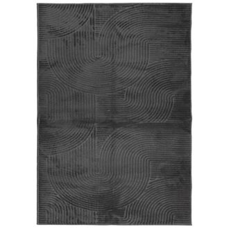 Berkfield Home Rug IZA Short Pile Scandinavian Look Anthracite 160x230 cm in Dark Grey | Size: Medium