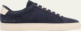 Common Projects Mens Retro Oiled Suede Low-Top Sneakers