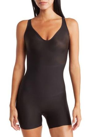 Miss Perfect Mid-Thigh Shaping Bodysuit in Black at Nordstrom Rack, Size X-Large
