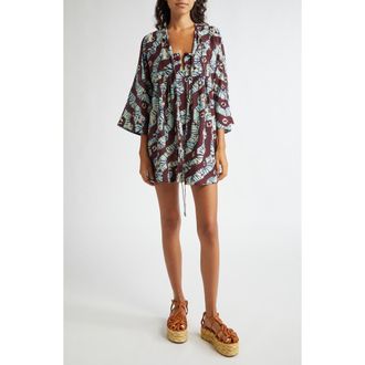Ulla Johnson Rainn Cotton Blend Cover-Up Dress in Pietra at Nordstrom Rack, Size X-Large