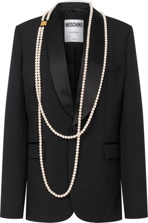 Moschino Blazer con decorazione - Nero