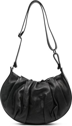 Reptiles House Borsa a spalla con arricciatura - Nero