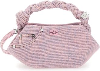 Ganni Bou Mini Bag - Dames - Handtassen - Roze - ONE Size - Leer - Tassen