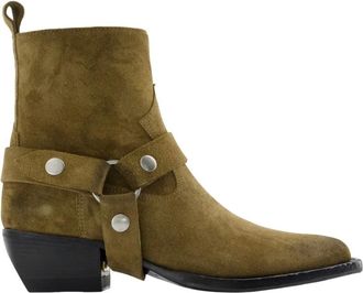 Golden Goose Cowboy Boots, female, Green, Size: 10 US Debbie Ankle Boots