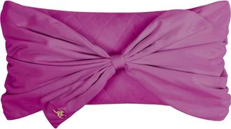 Juicy Couture Velvet Bow Accent Pillow in Electric Violet Purple at Nordstrom Rack