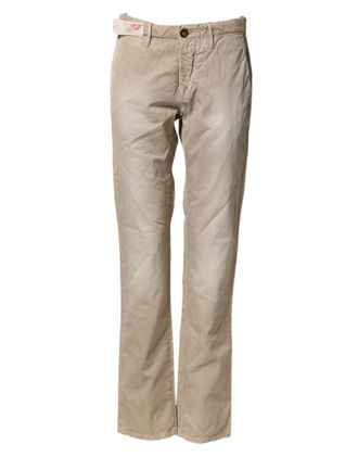 Incotex Mid Waist Straight Women Casual Chino Trouser Womens Pants