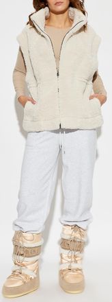 Bogner Faux Fur Vest Kylie, Womens, Cream