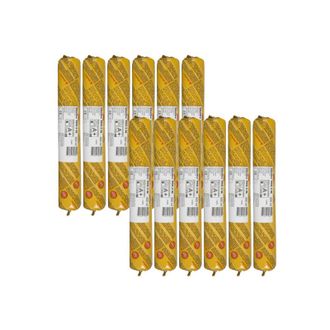 Sika Sika - Lote De 12 Recambios Para La Masilla Autonivelante Flex Pro 3 Sl - Gris Hormig&oacute;n - 600ml
