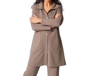 Habitat French Terry Car Coat In Truffle