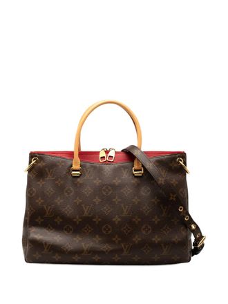 Louis Vuitton 2015 Monogram Pallas MM satchel - women - Fabric - One Size - Brown