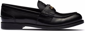 Miu Miu Black Leather Loafers