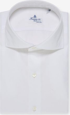 Finamore Hemd mit Cutaway-Kragen aus Baumwolle