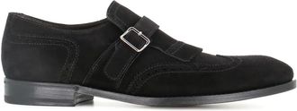 Henderson Baracco Monks in pelle scamosciata - Nero