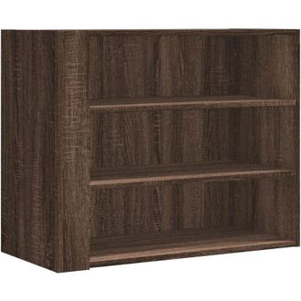 vidaXL Wall Cabinet Brown Oak 75x35x60 cm Engineered Wood Vidaxl