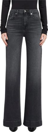 7 For All Mankind Modern Dojo Wijde Pijpen Jeans - Dames - Loose Fit Jeans - Grijs - W24 - Denim - Jeans