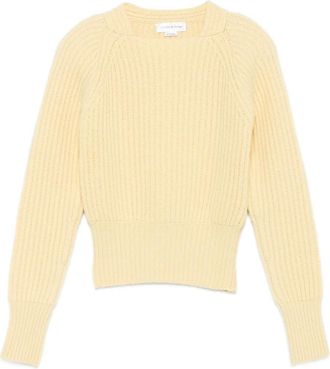 Victoria Beckham Geribbelde trui met raglan mouwen - Geel