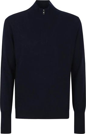 Ballantyne Polo con mezza zip - Blu