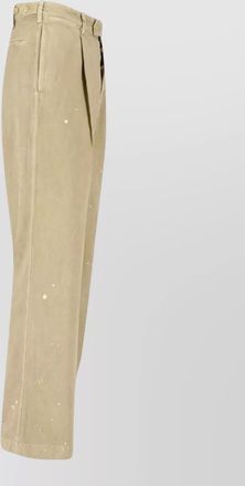 Auralee tailored shorts belt loops pleats pockets