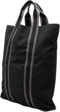 Herm&egrave;s Pre-owned Fourre Tout Cabas - Dames - Vintage Shopper - Zwart - ONE Size - Vintage