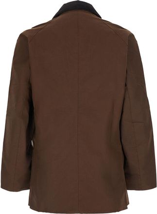 Barbour Mens Jacket Ashby Continuous Coated Brown Cotton Coat