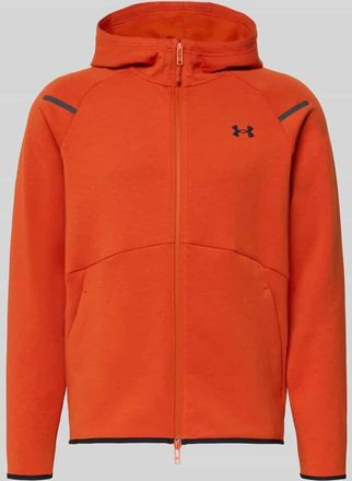 Under Armour Sweatjacke mit Zweiwege-Reißverschluss Modell Unstoppable in Hellrot, Größe XXL