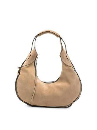 Moschino Handle Me Leather Shoulder Bag
