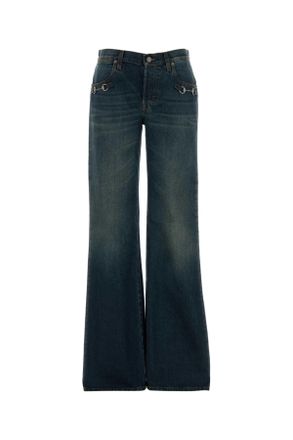 Gucci Denim Wide Leg Jeans