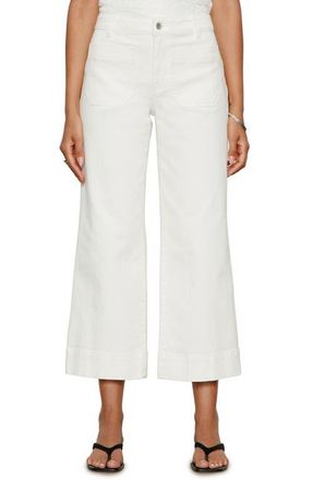 Sanctuary The Marine Crop Denim Pants in Bleached White at Nordstrom, Size 31