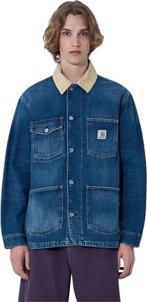 Carhartt Work in Progress Warren Chore Jacket - Heren - Spijkerjassen - Blauw - M - Katoen - Jassen