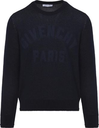 Givenchy Truien & Vesten, Heren, Blauw, L, Katoen, Katoenen Pullover