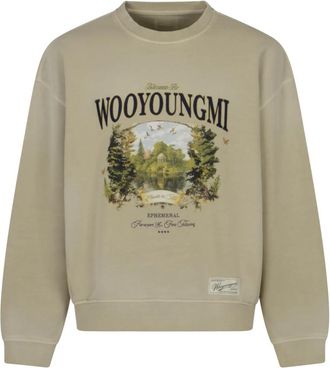 Wooyoungmi T-shirt - Heren - Sweatshirts - Beige - S - Hoodies & sweatvesten