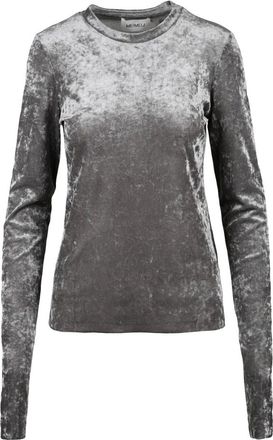 Meimeij Overhemden, Dames, Grijs, XS, Polyester, Sottogiacca Garzato Blouse