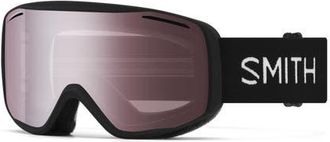 Smith Rally Cylindrical Carbonic-X Small Frame Snow Goggles in Black /Ignitor Mirror at Nordstrom