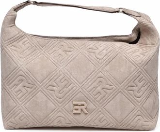 Ermanno Scervino Valentina Shoulder Bag With Suede Effect And Quilted Design