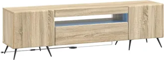 vidaXL Mueble De Tv Led Roble Sonoma Madera De Ingenier&iacute;a Vidaxl
