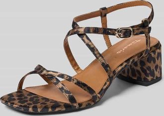 Tamaris Tamaris Sandalen in Samt-Optik in Beige, Gr&ouml;&szlig;e 40