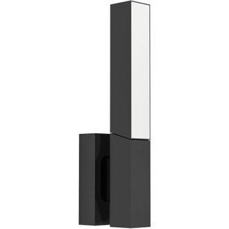 Eglo Eglo - Applique Esterno Moderna Ugento Acciaio Nero Policarbonato Bianco Led