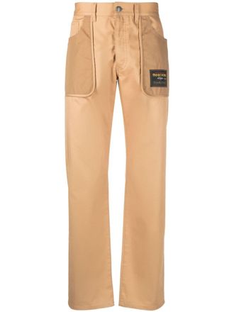 Moschino straight-leg cotton trousers - men - Cotton/Elastane - 56 - Neutrals