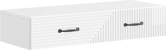vidaXL Mesa Lateral Montada En La Pared 87,5 X 34,5 X 17 Cm Brillante Vidaxl