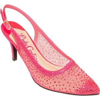 Lady Couture Lola Embellished Pointed Toe Slingback Pump in Fuschia at Nordstrom Rack, Size 10