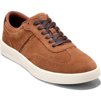 Cole Haan Grand Crosscourt Hingham Sneaker in Britsh Tan Suede/Ivory at Nordstrom Rack, Size 11.5