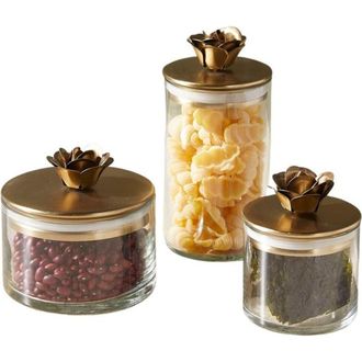 Be Home Rose Botanical Canister - Set of 3 at Nordstrom
