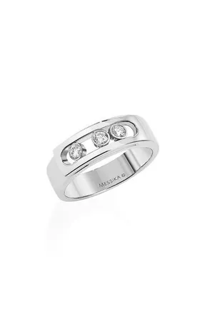 Messika Move Noa Diamond Band Ring in White Gold at Nordstrom, Size 6.25