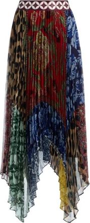 Alice & Olivia Pliss&eacute; Midi/Maxi Rok - Dames - Midirokken - Veelkleurig - S - Rokken
