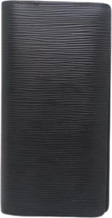 Louis Vuitton Pre-owned Wallets, male, Black, Size: ONE SIZE Pre-owned Long wallet (bi-fold)