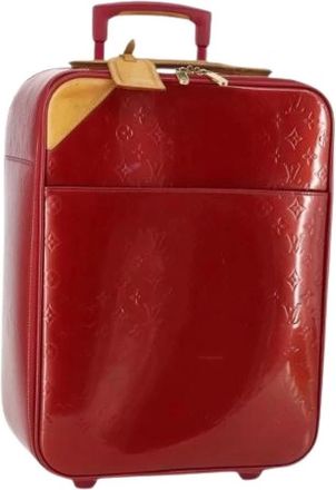 Louis Vuitton Pre-owned Weekendtas - Dames - Vintage Weekendtas - Rood - ONE Size - Leer - Vintage