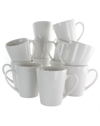 Elama Holt 12Pc Porcelain Mug Set