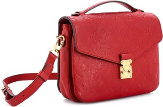 Louis Vuitton Pochette Metis Monogram Empreinte Leather crossbody bag - Rood