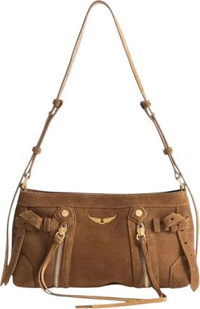 Zadig&Voltaire Bolso Madison Mini - Dames - Schoudertassen - Bruin - ONE Size - Katoen - Tassen